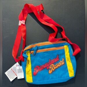 Disney Parks Walt Disney World Retro 70s 80s Crossbody Bag Adjustable Strap